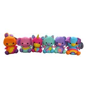 Swisheez Retro-Inspired Collectible Stuffed Animals - FULL SET -Puppy Bunny Bear
